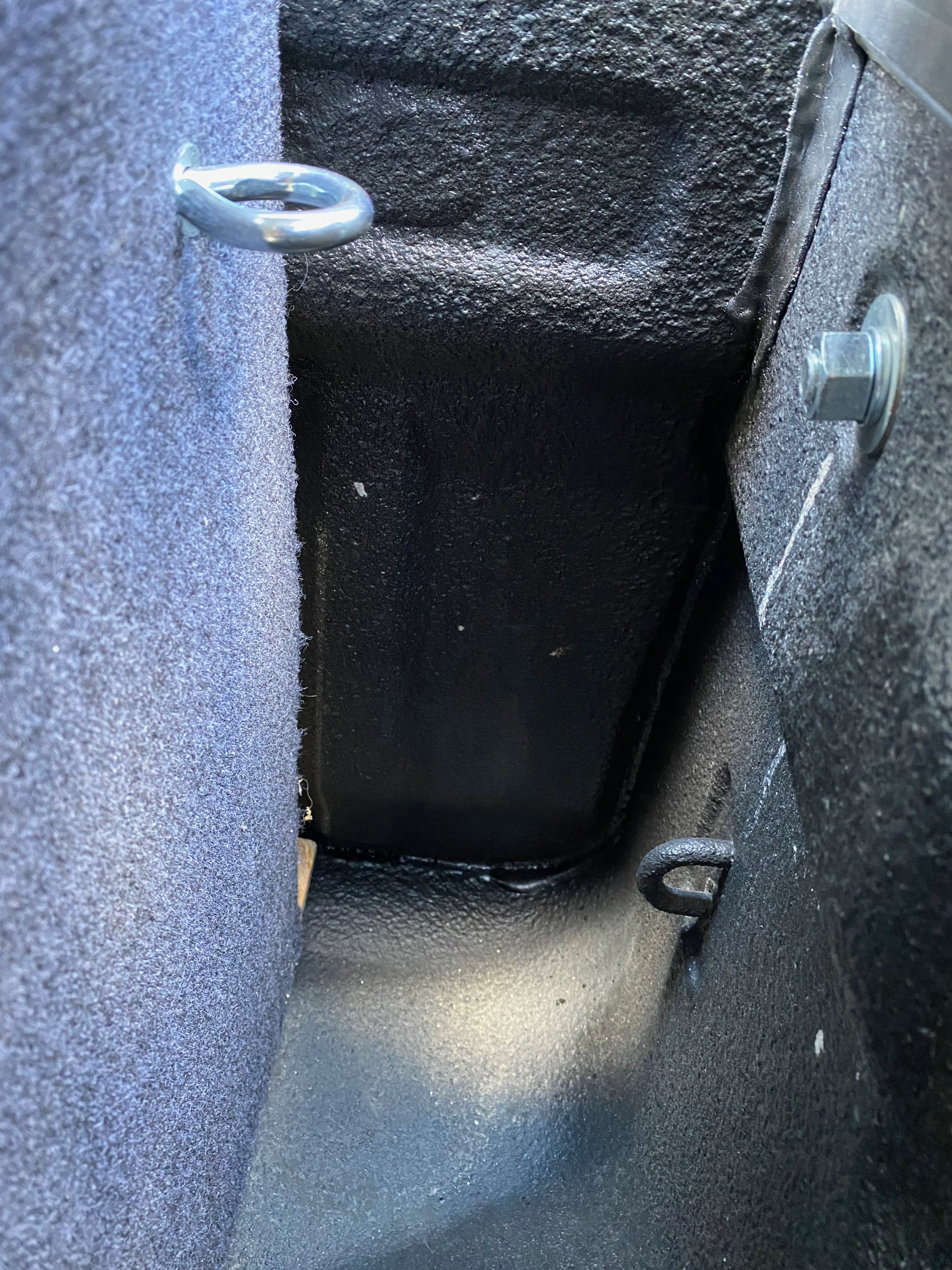 Butyl tape sealing cracks in truck bed